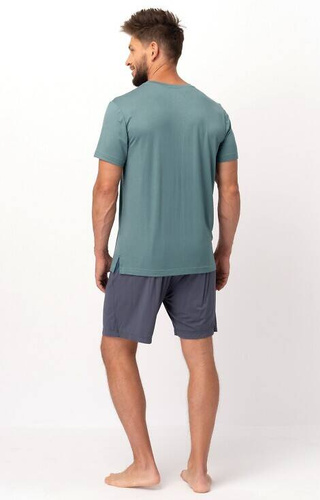 Piżama Męska MNS 750 Bambus Key -zielona