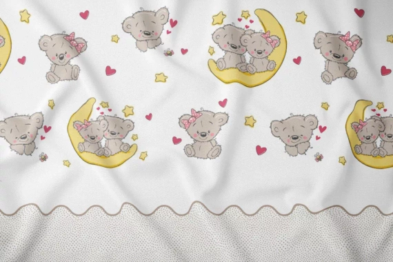 Pościel dziecięca 2896 D Kraina Snów bawełniana misie Karo