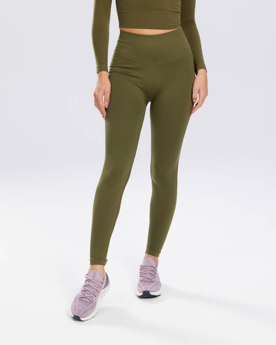 Legginsy damskie Adapt Spaio khaki
