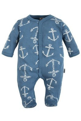 Pajac niemowlęcy "BLUE SEA" Makoma niebieski