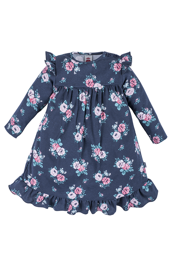 Sukienka z falbanką "Rose Bonica" Makoma