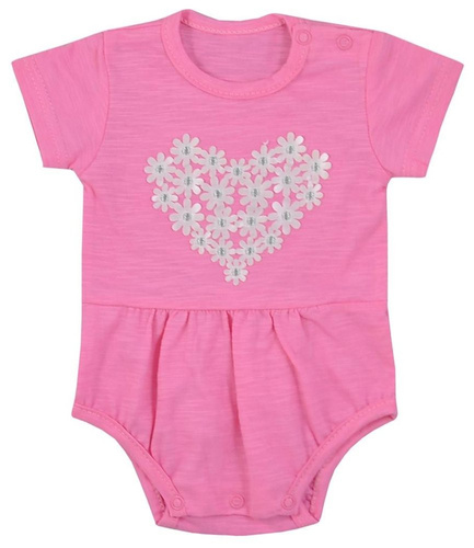 "MARCELINKA" Body niemowlęce krótki rękaw Koala-różowy