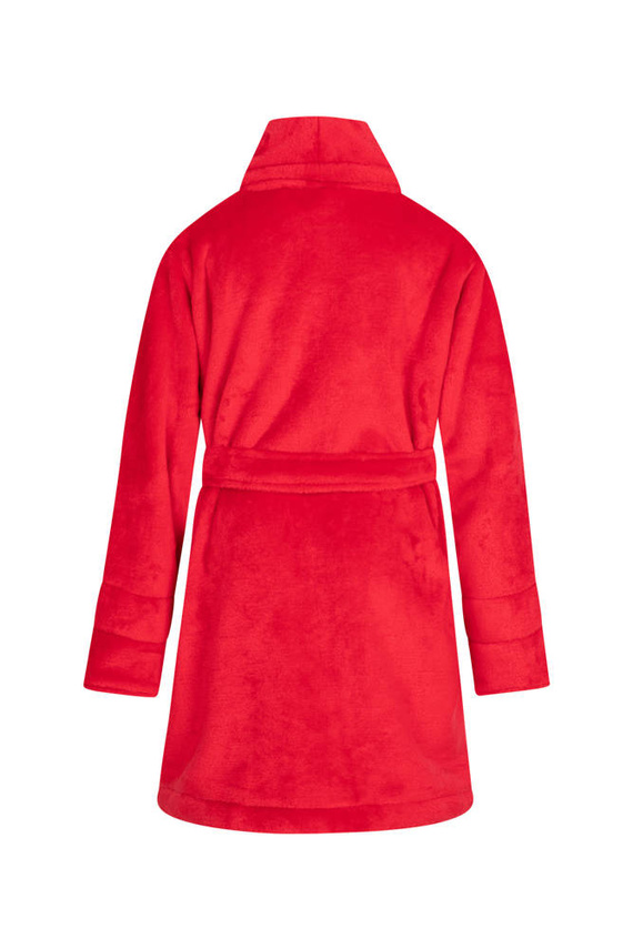 Szlafrok dziecięcy polarowy Calido ByShelly - czerwony