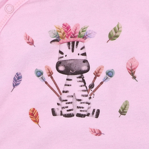 Pajac niemowlęcy Happy Animals Nini – 100% bawełna organiczna, bezniklowe napy, polska produkcja