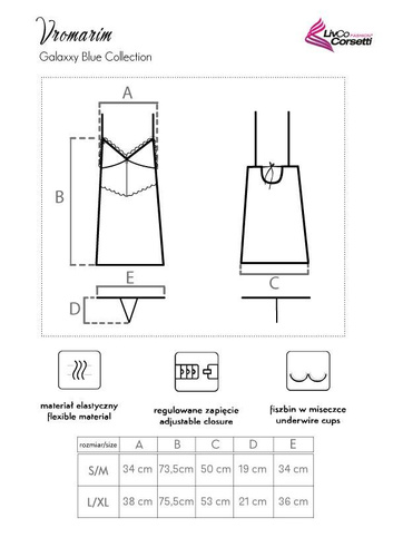 Komplet dwuczęściowy Vromarim Galaxxy LivCo Corsetti Fashion