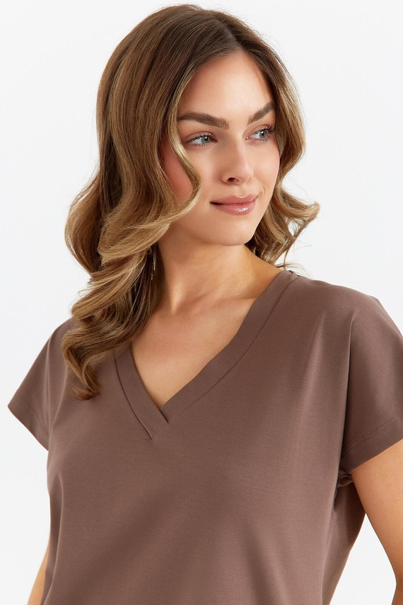 Cana 485 piżama damska bawełniana czekoladowa – wygodna i stylowa na noc