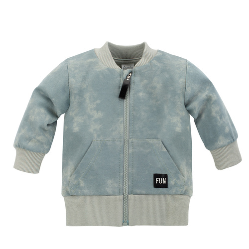 Rozpinana bluza chłopięca Fun Time Pinokio - mięta druk