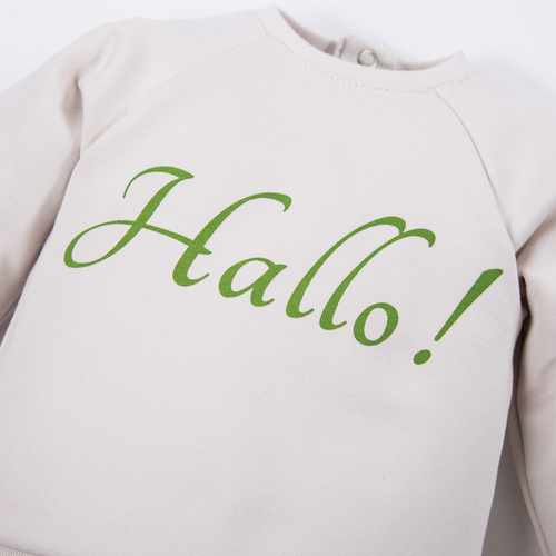 Bluza dresowa Hello World Eevi - ecru
