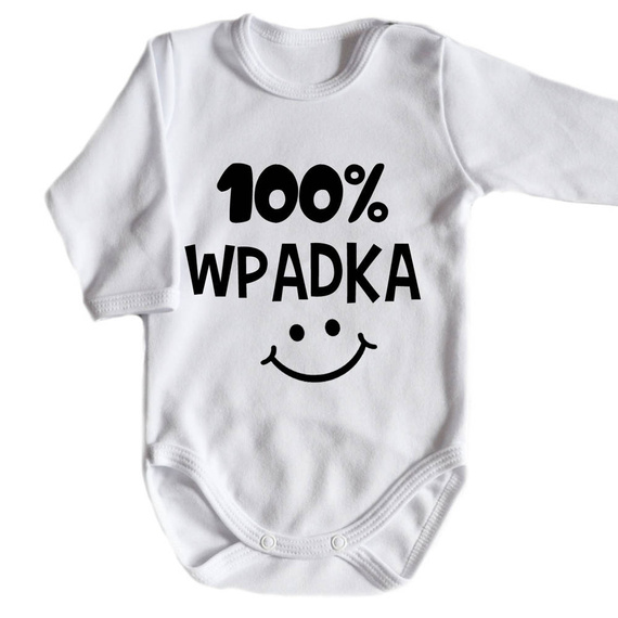 Body długi rękaw "100% WPADKA" Moocha czarny