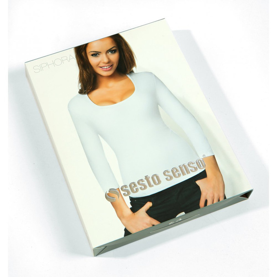 Bluzka damska długi rękaw Siphora Sesto Senzo czarny