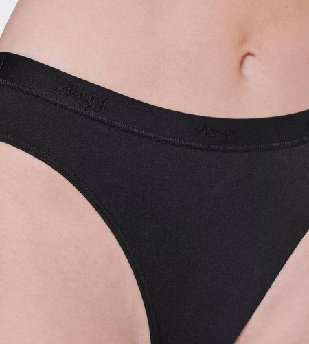 Figi Damskie Casual High leg Sloggi Go - black