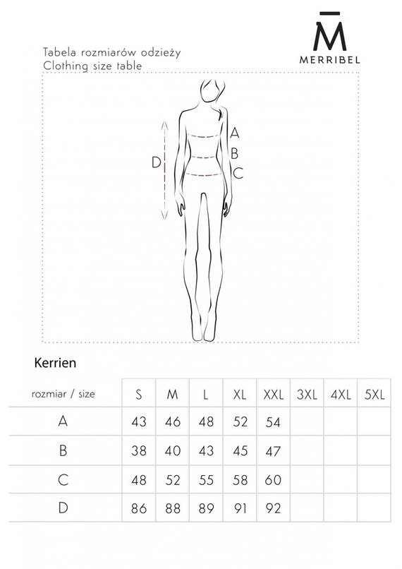 Sukienka damska Kerrien 85493 Merribel - grey