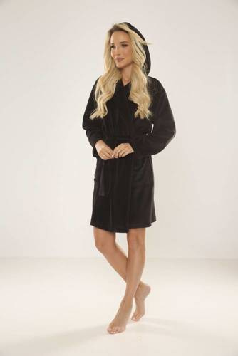 Szlafrok damski 647 Socorro Forex - czarny