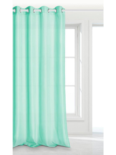 Zasłona gotowa na przelotkach Viva do salonu Spod Igły i Nitki srebrny