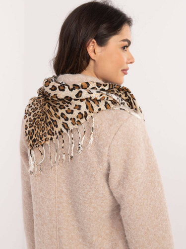 AT-CH-2474.22P Chustka damska w panterkę kaszmir Paris