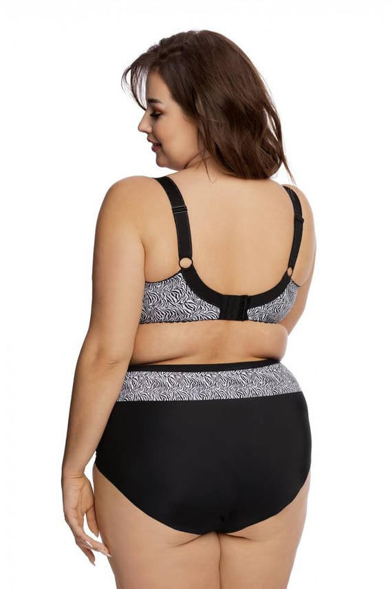 Biustonosz Półusztywniany BS 1152 Teona Gaia czarny biały