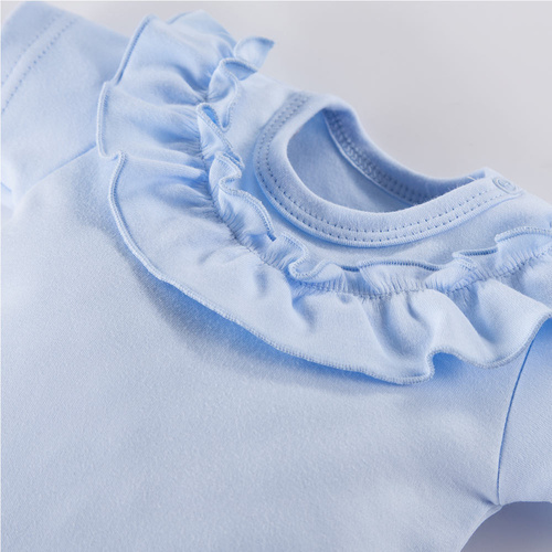 Body z krótkim rękawem Botanic Eevi - błękitny