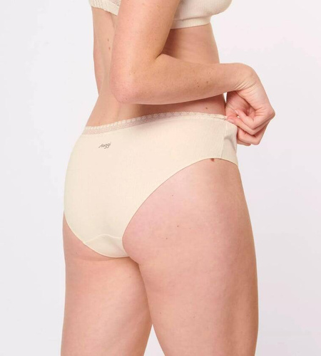 Figi Damskie GO Ribbed R Hipster C2P 2-pak Sloggi - black