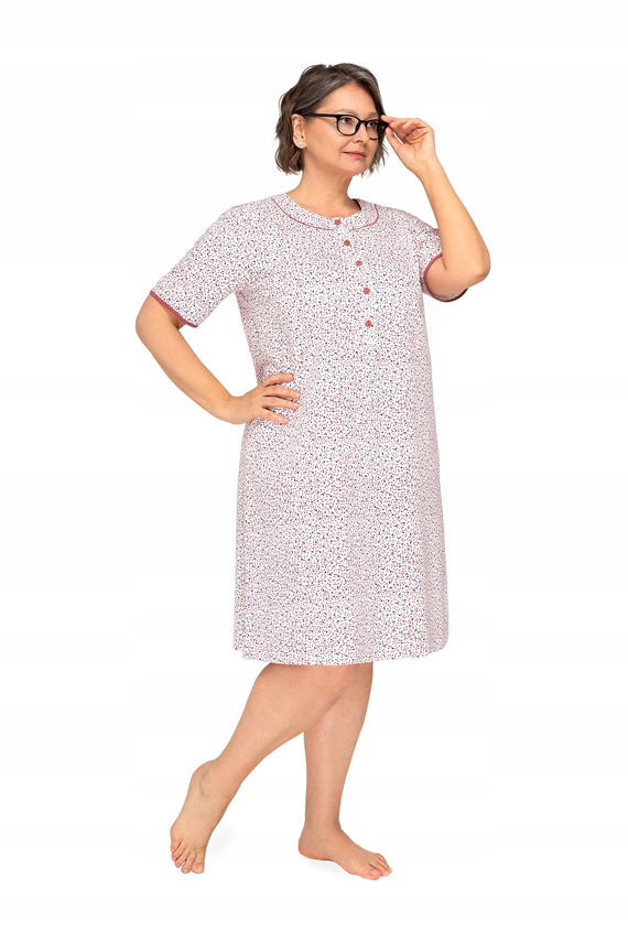 Koszula nocna damska 263 Basia I Martel różowa