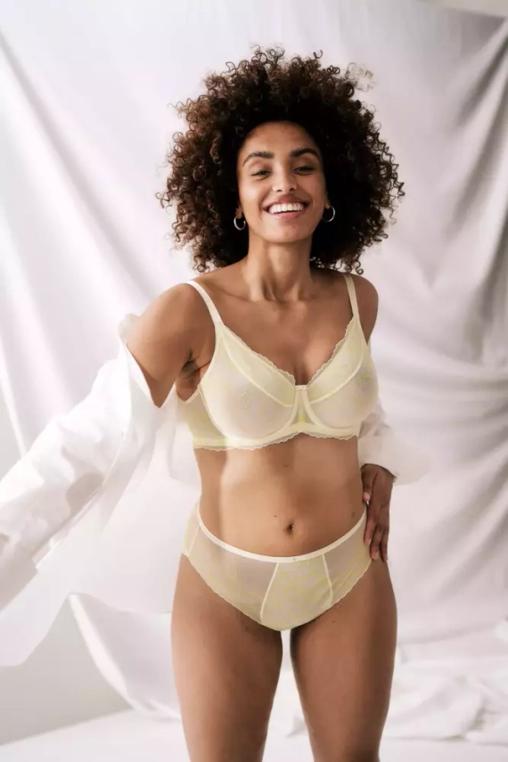 Biustonosz usztywniany Mirage Spotlight W01 Triumph - żółty