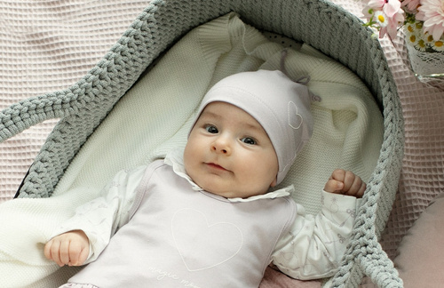 Czapka dziewczęca Charlotte Pinokio - fiolet