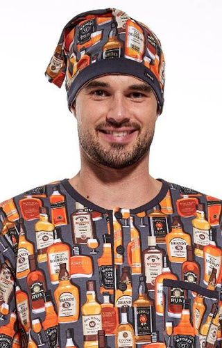 Koszula męska 110/23 Whiskey Cornette grafitowy