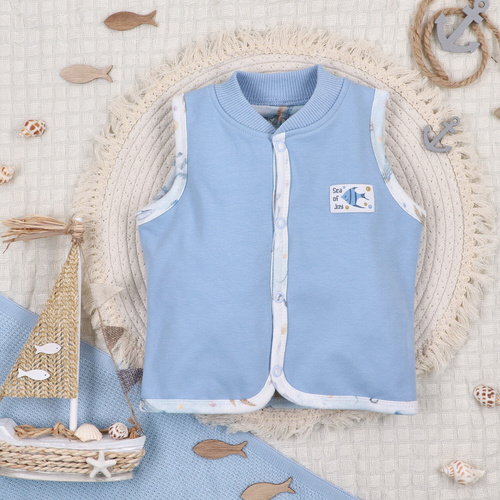 Nini Kamizelka Sea Of Joy – organiczna bawełna, kamizelka dla niemowląt