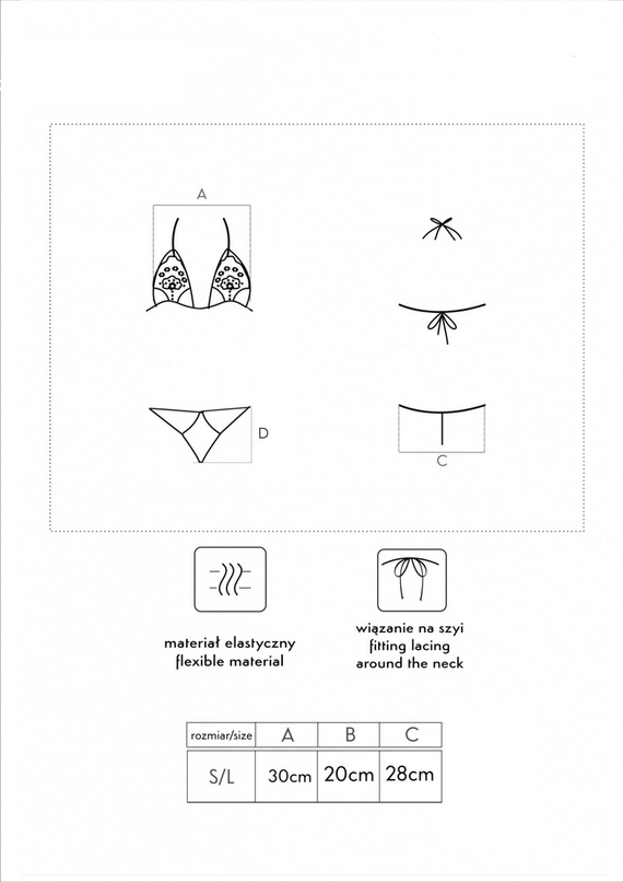 Komplet damski Jimena Black LivCo Corsetti Fashion