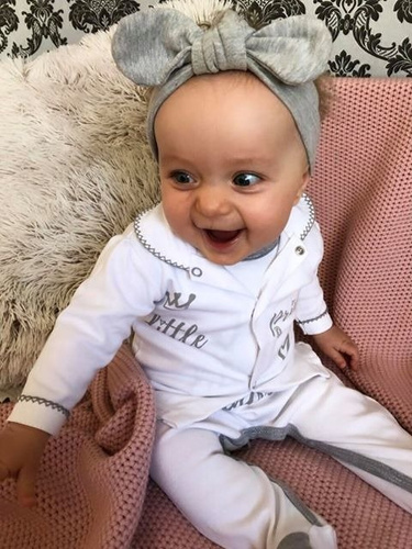 Kaftanik  "LITTLE PRINCESS" Terjan biały