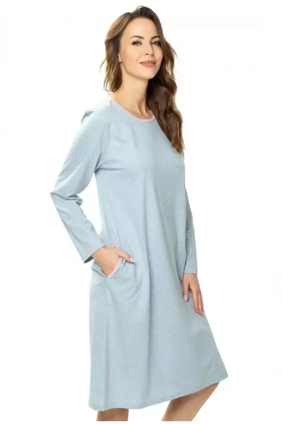 Koszula nocna 86564 Good Night Mewa druk kropki