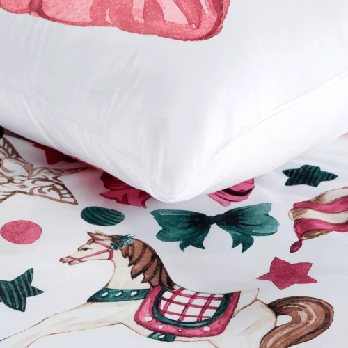 Pościel świąteczna kokardki z mikrowłókna Ribeno Eurofirany