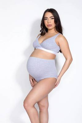 Figi ciążowe Mama Belly Mitex grey