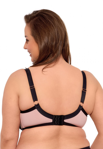 Biustonosz półusztywniany BS 1273 Aina Maxi Gaia czarny 