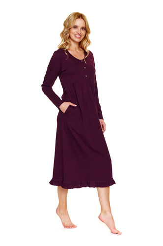 7318 Koszula nocna ciążowa i do karmienia | 100% bawełna | Doctor Nap