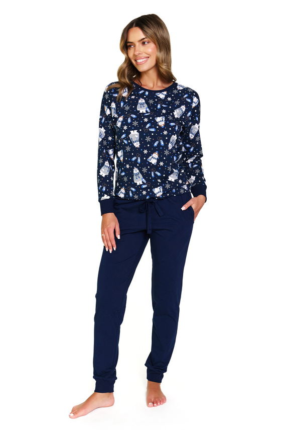 Doctor Nap 5272 – Piżama damska Cozy Bear z bawełny, koszulka i spodnie