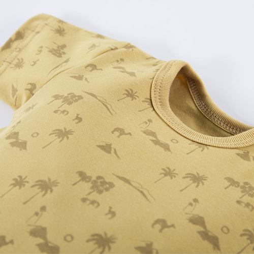 Body z krótkim rękawem Sahara Eevi - żółty