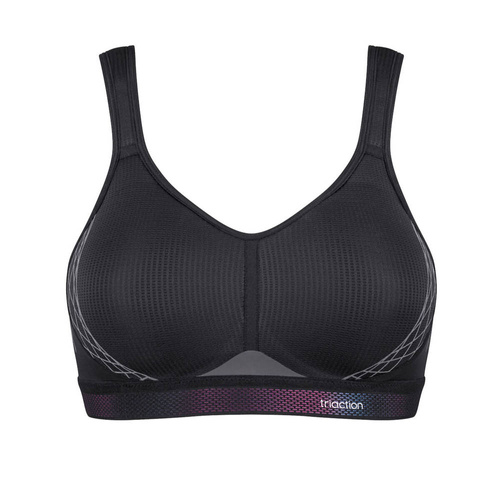 Triaction cardio cloud Biustonosz sportowy w fasonie racerback - black