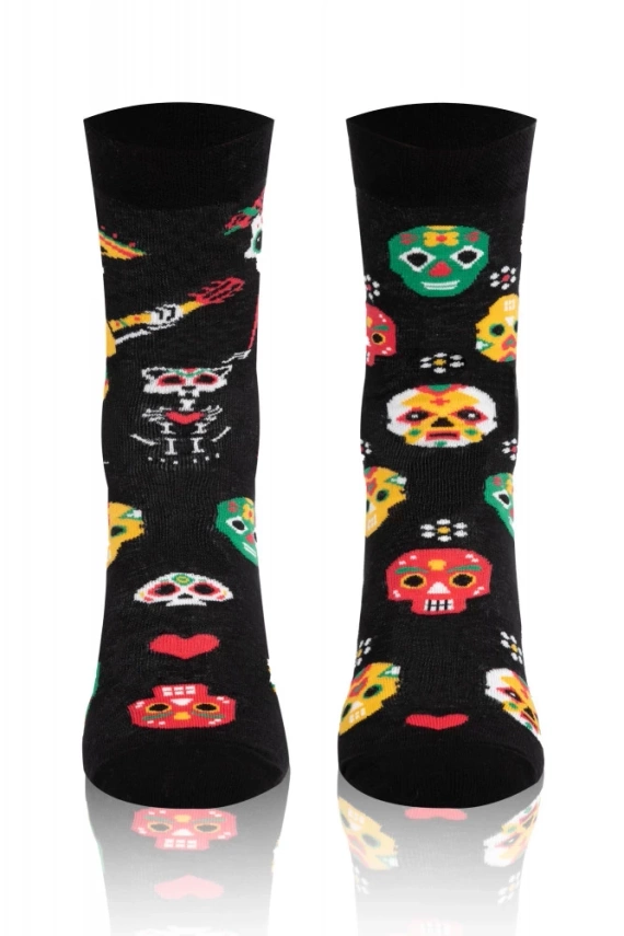 Skarpety S134D Muerto Italian Fashion - czarny