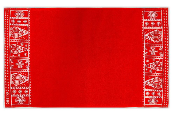 Ręcznik świąteczny Skrzaty Greno -czerwony