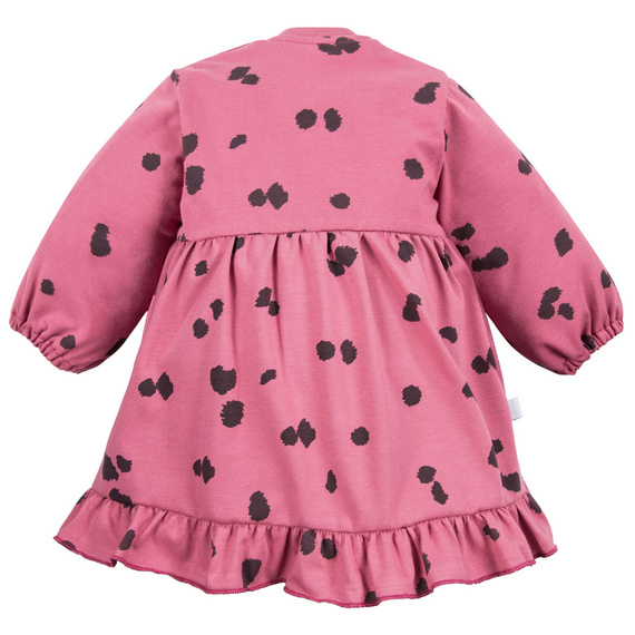 Sukienka z długim rękawem Dogs & Spots Eevi - jagodowa