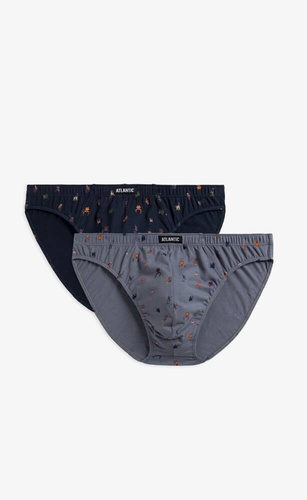 Slipy męskie 2MP-003 Atlantic - szary granatowy