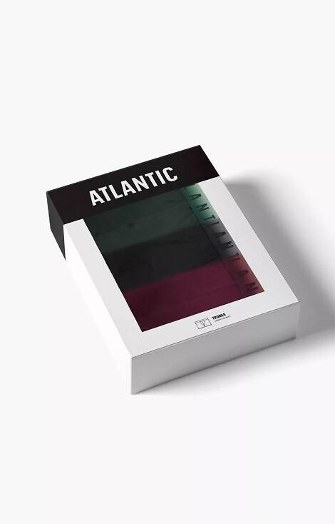 Bokserki męskie 3MH-050 A'3 Atlantic - czarny-grafitowy-niebieski