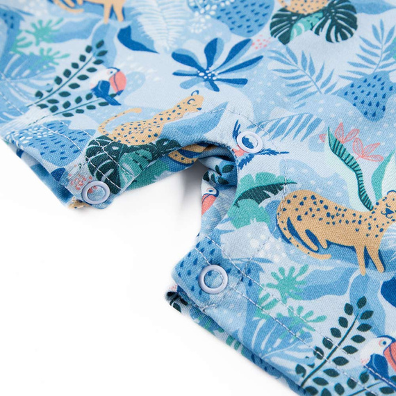 Rampers z nadrukiem Nature Ewa Klucze - druk niebieski