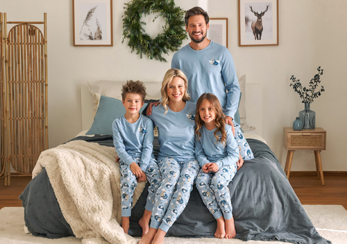 PMB.4511 "Sloth" Piżama Męska Doctor Nap - black