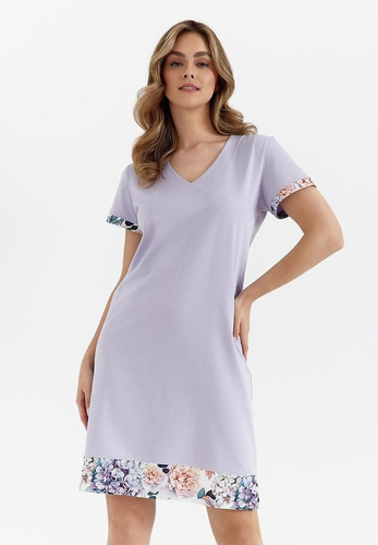 Koszula nocna z bawełny 469 Cana - liliowy