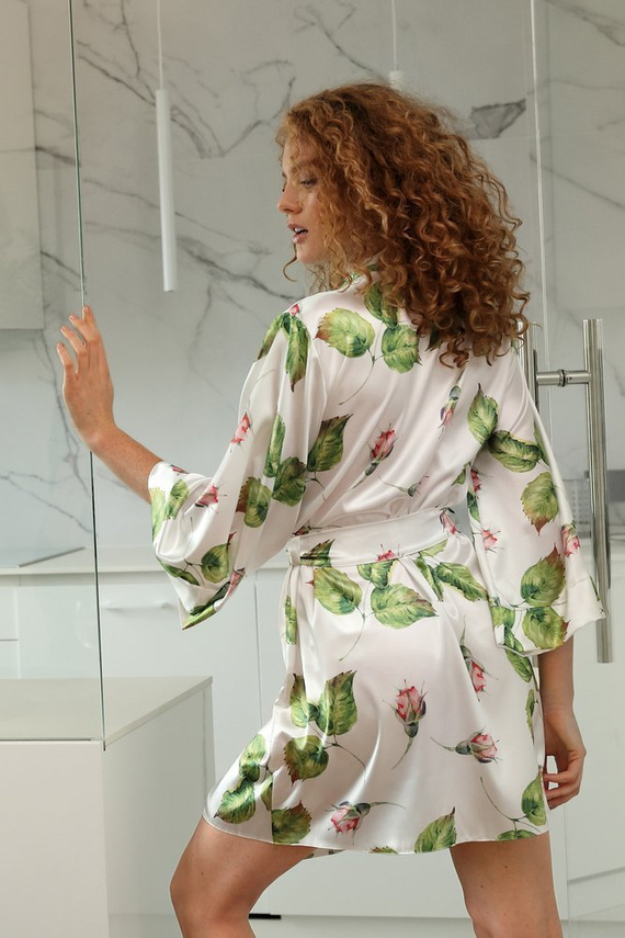 Podomka damska Flowers DKaren DK-P-biały 007