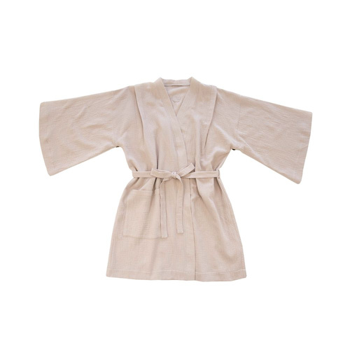 Szlafrok muślinowy kimono Makaszka | Naturalna 100% bawełna, stylowy i lekki