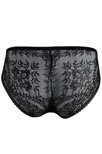 Figi Mediolano Fancy 19237 Black – elegancka koronka, klasyczna czerń