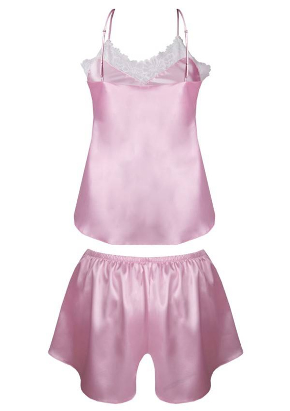 Piżama Damska Satynowa Eleonor DKaren - róż