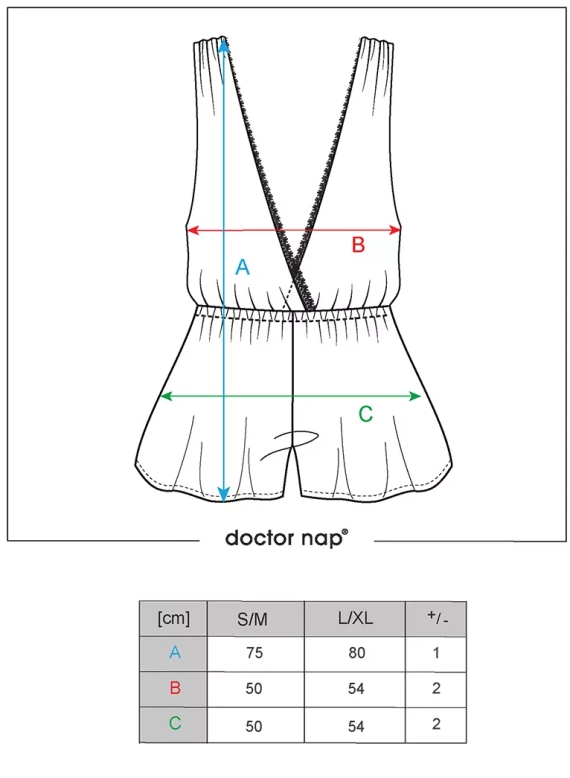 Piżama Damska 5300 Doctor Nap - black